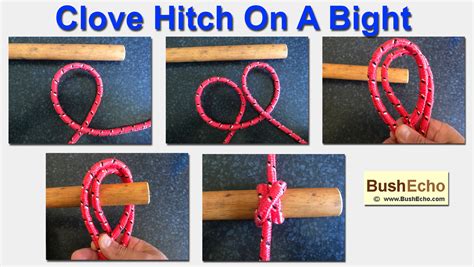 The clove hitch is a fully adjustable bind that can be used for hanging bear bags, hammocks, guy lines, lashings and more. It can be tied either freestanding or around an object, and it's easy to untie and adjust. …